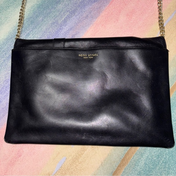 Henri Bendel Limited Edition Leather Clutch Chain Strap - Picture 4 of 12